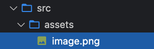 src 폴더 내 assets 폴더 내 image.png파일