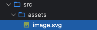 src 폴더 내 assets 폴더 내 image.svg파일